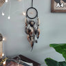 Hand-woven Dreamcatcher With Artificial Feathers And Crystals