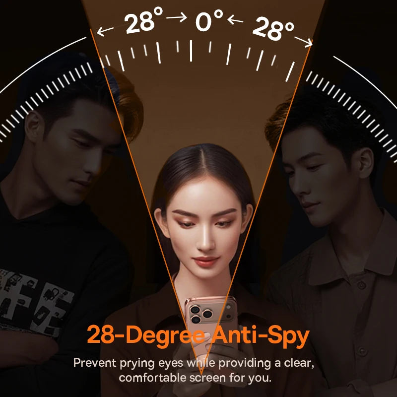 Baseus 1Pcs Privacy Screen for iPhone 17 Pro Max Anti Peeping Tempered Glass