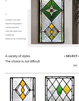 Electrostatic Vintage Stained Glass Window Sticker
