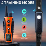 3280FT Dual Battery Display Dog Training Shock Collar With Beep Vibration Or Shock Mode