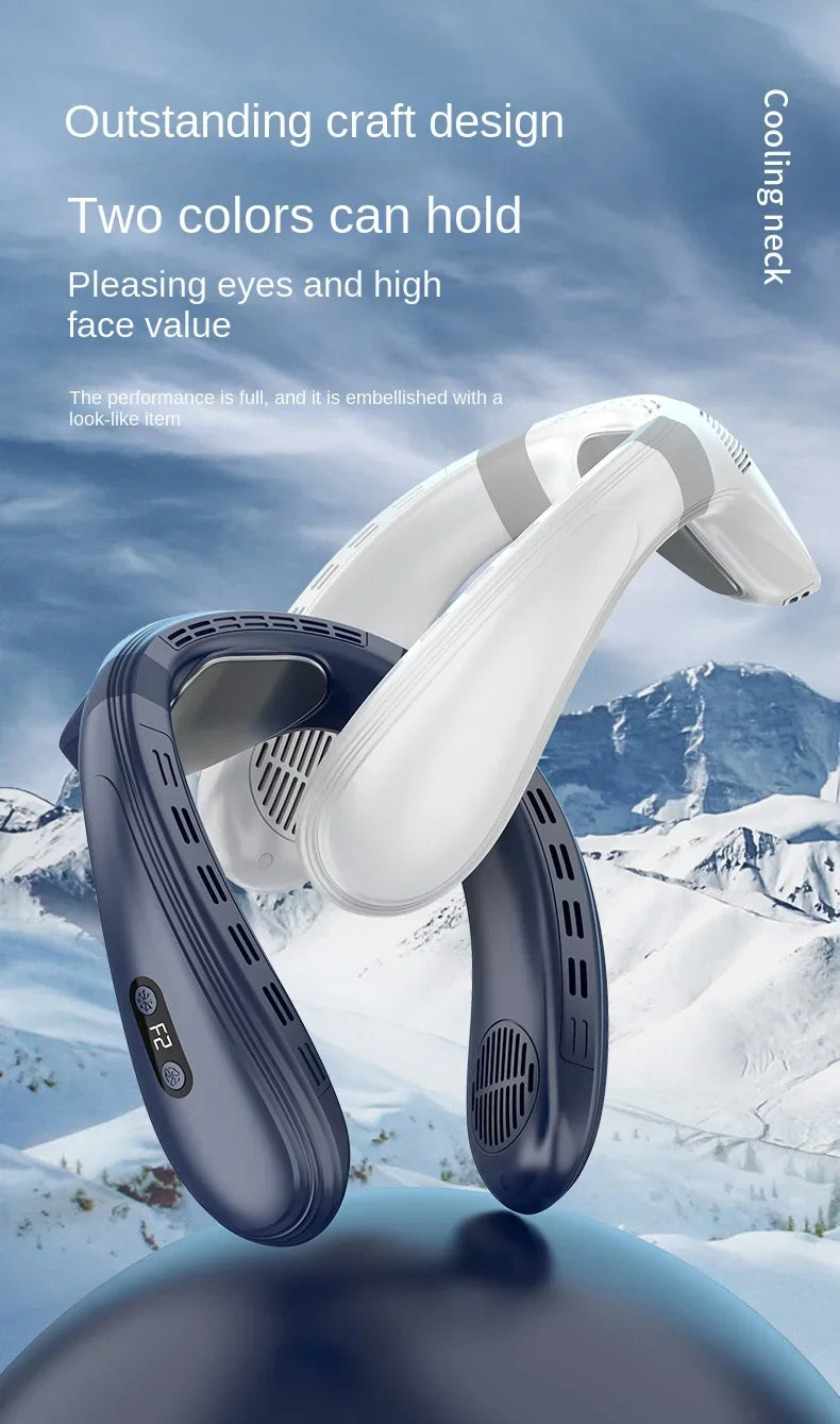 Rechargeable Semiconductor Bladeless Turbo Neck Fan