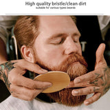 2pcs/set Boar Bristle Natural Beard Brush
