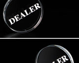 Texas Holdem Crystal DEALER Poker Chips