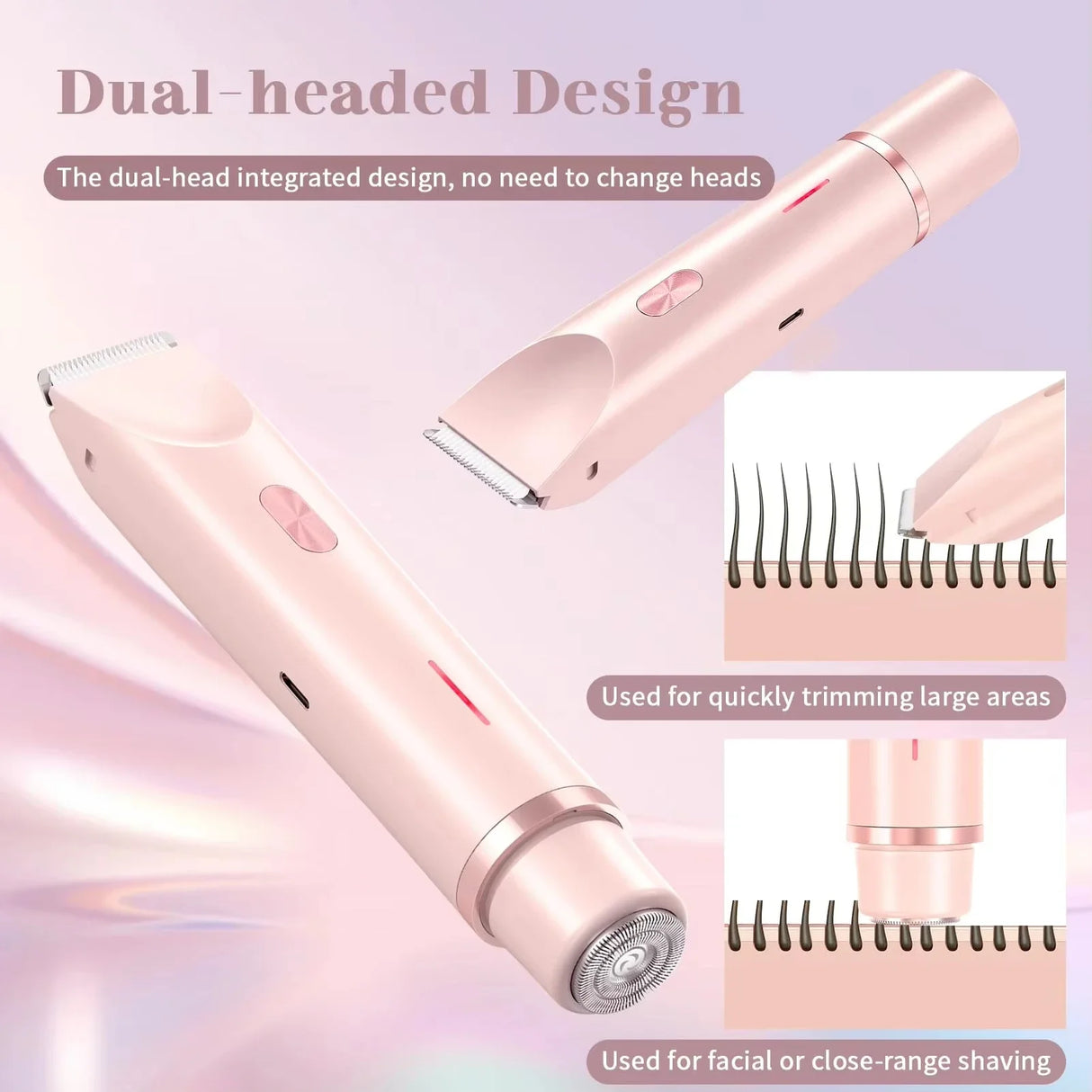 Women's Waterproof Rechargeable Mini Electric Shaver