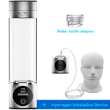 ALTHY Performance Hydrogen Water Generator Bottle With DuPont SPE+PEM Dual Chamber lonizer + PPB&Time Display + H2 Inhalation Device