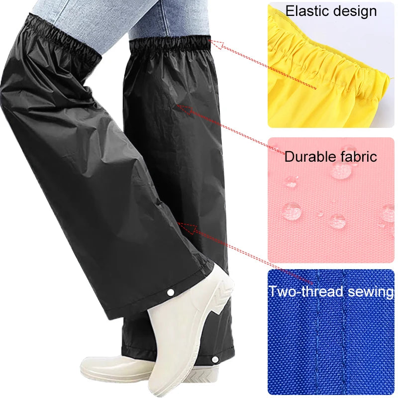 1 Pair Waterproof Packable Leg Covers For Hiking And Camping