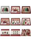 Christmas linen Table place mats