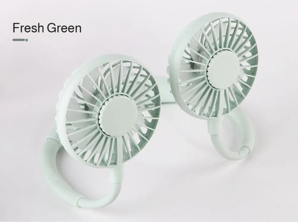 LED Rechargeable 3 Speed Silent Neck Fan