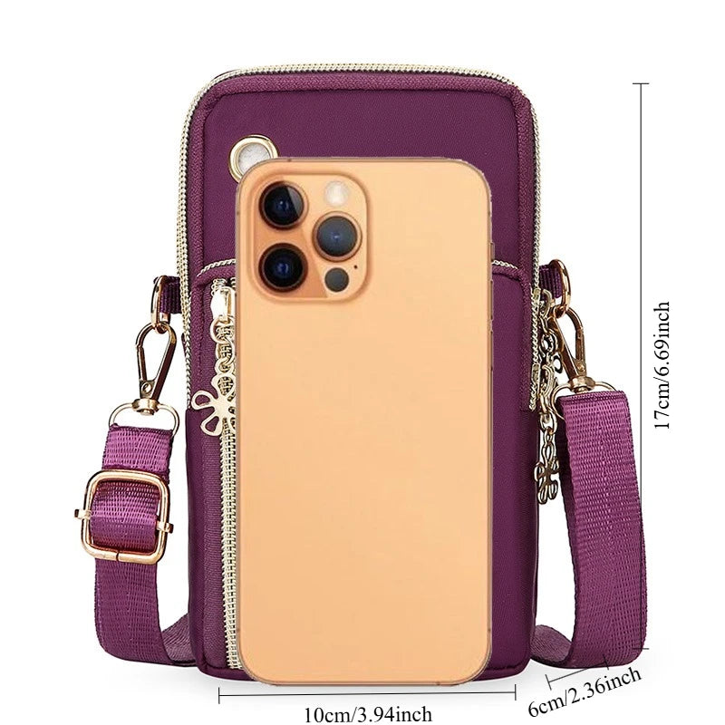 Women's Lightweight Nylon Crossbody Or Arm Bag
