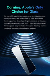 Baseus 0.4mm Corning Tempered Glass Anti-Peeping Screen Protector For iPhone 13 14 15 16 17 Max Pro