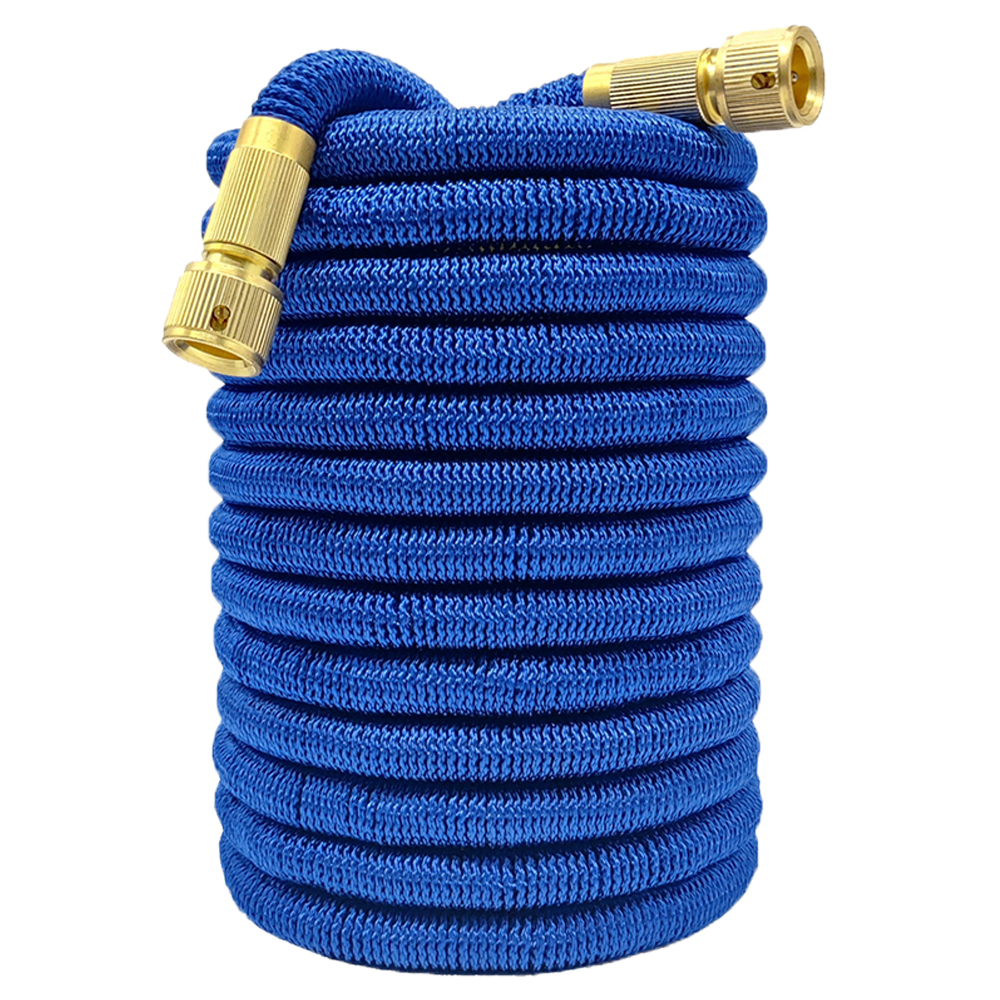 High Pressure Expandable PVC Garden Water Hose with Double Metal Connector.