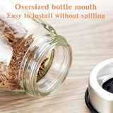 1 OR 7pcs Glass Spice Jars On Rotating Storage Holder.