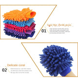 5PCS Double-sided Microfiber Washable Cleaning Mitt