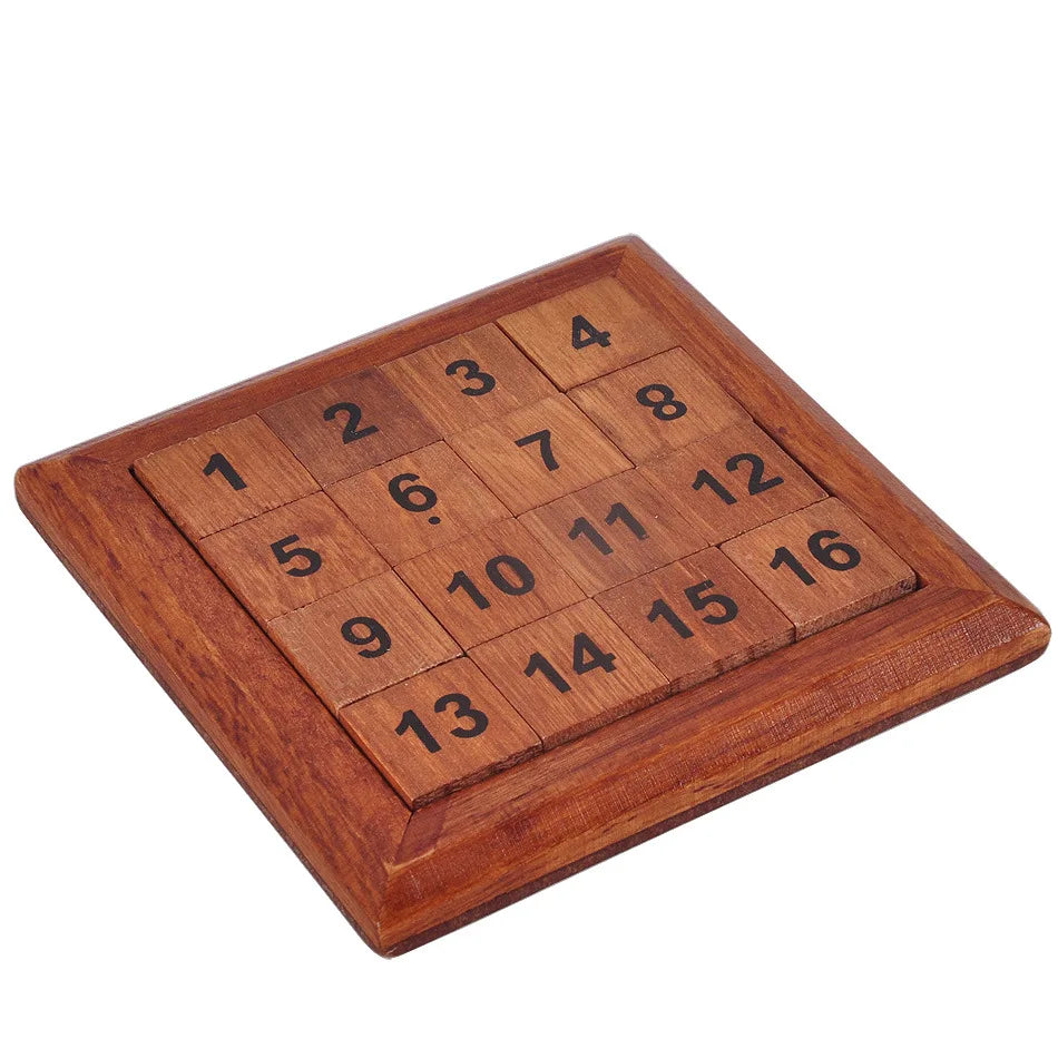 Wooden Brain Teaser Number Puzzle For Adults Or Children