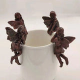 Mini Resin Fairy Hanging Basket Decoration   A