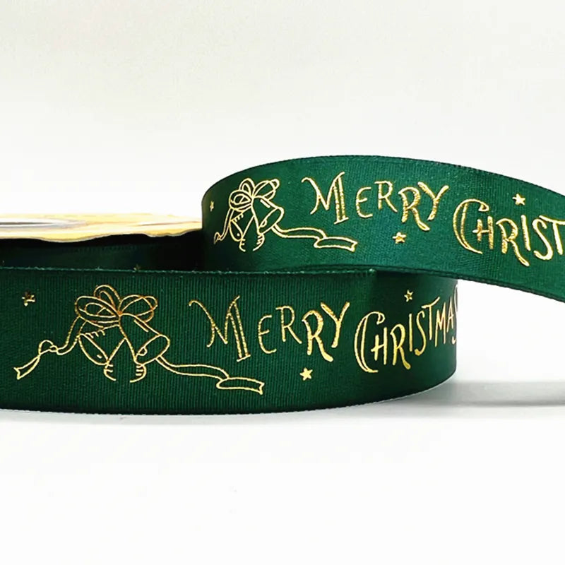 5yards Of 1inch(25mm) Christmas Polyester Ribbon.