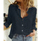 Women's Casual Long Sleeve Cotton Linen Blouse.