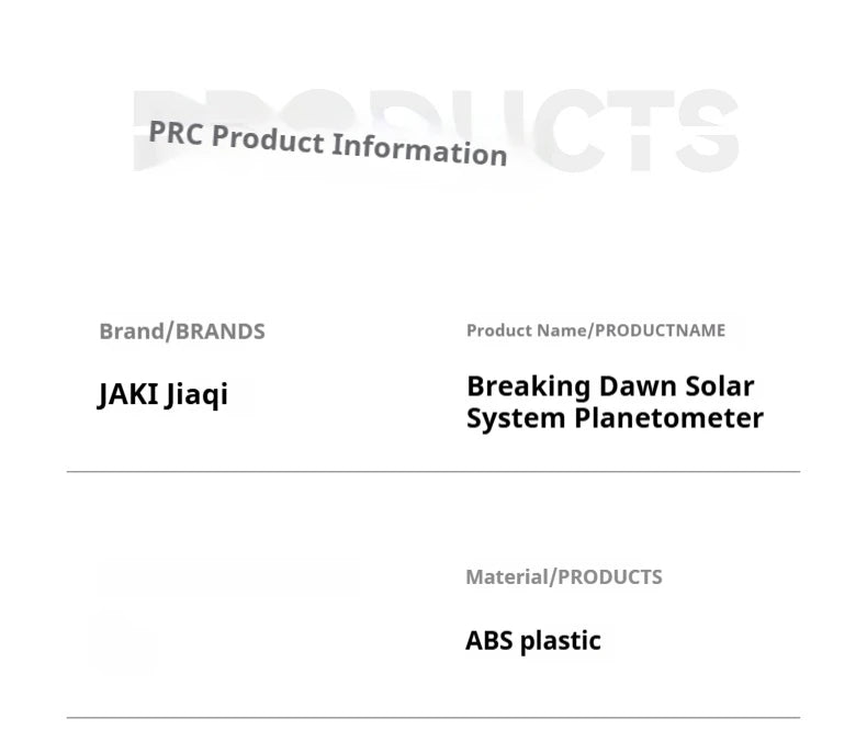 CK008 Space Trend Play Dawn Solar System Planetarium Mechanical Model