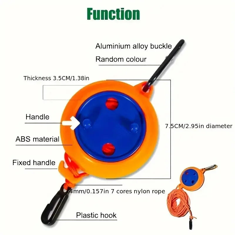 10M Retractable/Adjustable Clothes Line Or Bag For Camping
