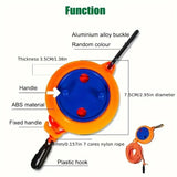10M Retractable/Adjustable Clothes Line Or Bag For Camping