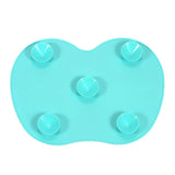 Silicone Pad with Suction Cups For Cleaning Makeup Brushes.