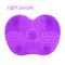 Silicone Pad with Suction Cups For Cleaning Makeup Brushes.