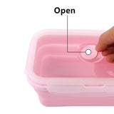 4 Pcs Collapsible Silicone Microwave Food Container.