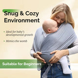 PANGDUBE 100% Polyester Kangaroo Wrap for Babies 0-15 Months