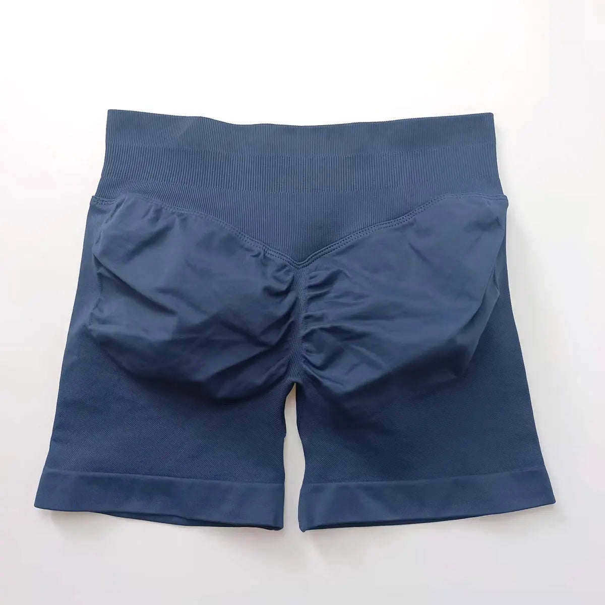 NCLAGEN 4.5" Women's  Low Ribbed Band Scrunch Butt Seamless Impact Shorts