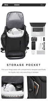BANGE Waterproof USB Charging Backpack Fits 15.6 Inch Laptop