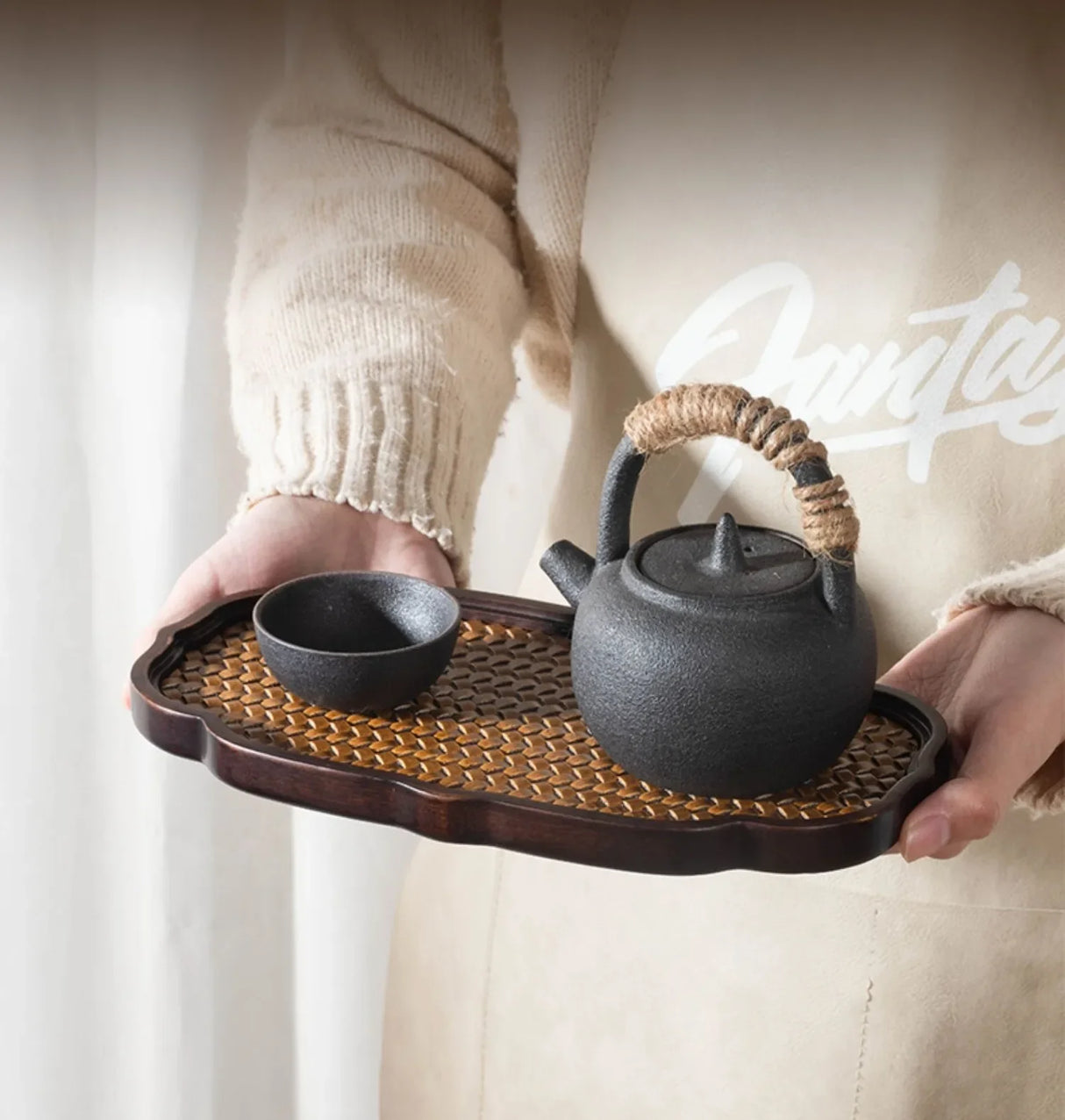 Imitation Bamboo Tea Tray