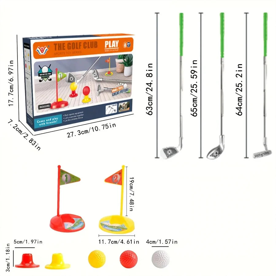 1 Set Children's Retractable Golf Clubs