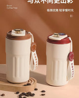 450ml  Temperature Display Thermos Premium Stainless Steel Coffee Cup