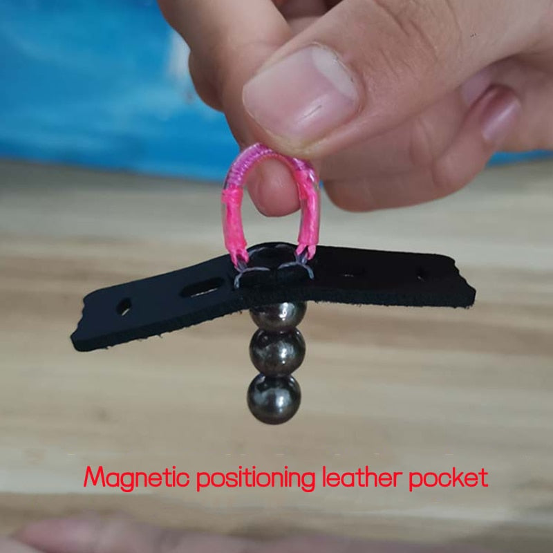 5pcs  Leather Magnetic, Non-slip Pocket Slingshot.
