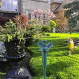1pc Solar Rotating Hummingbird  Bird Garden Stake