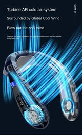 Rechargeable Semiconductor Bladeless Turbo Neck Fan