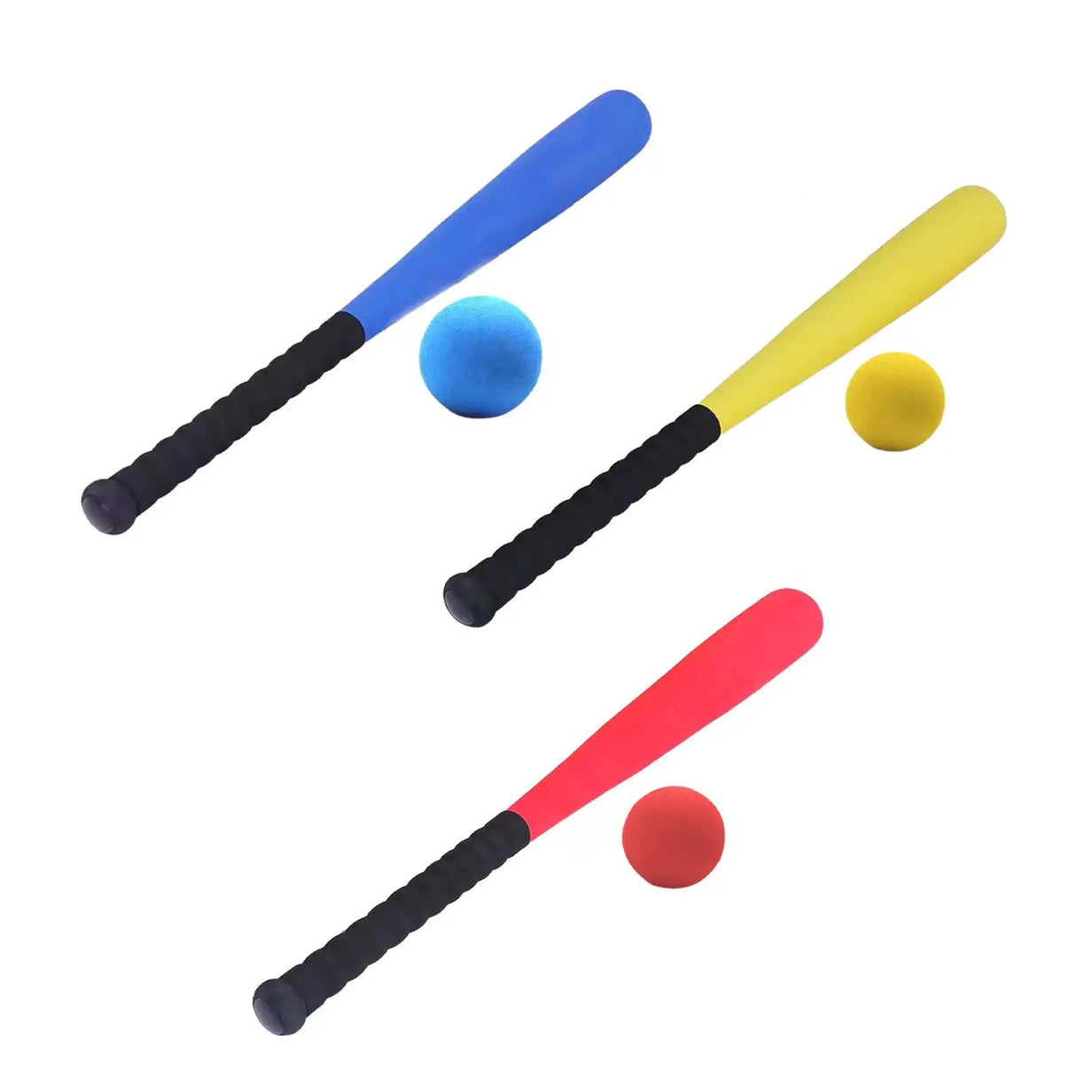 Children's Indoor Outdoor 21 Inch Foam Baseball Bat And Ball