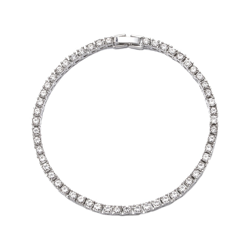 Hip Hop Cubic Zirconia  chain Bracelet.