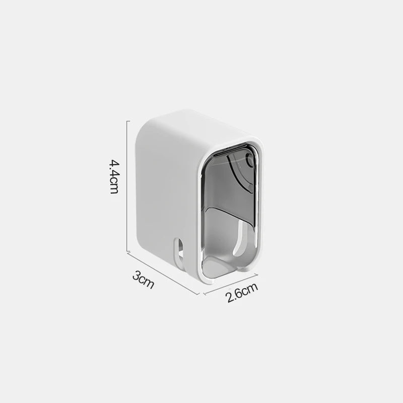 2PCS Flip-top Wall Mounted Toothbrush Rack
