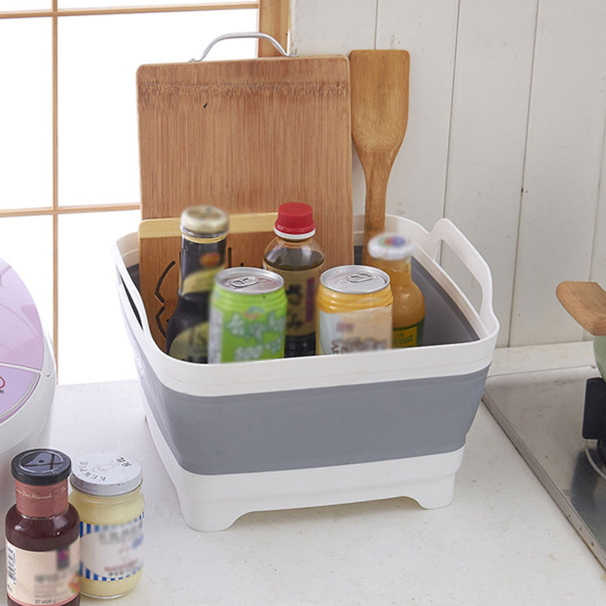 Silicone Portable/Foldable Washing Tub.