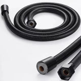 Black/Chrome Stainless Steel Flexible Shower Hose