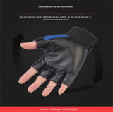 men and women's PU leather fingerless gloves