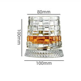 360 Degrees Rotating Crystal Whiskey Glass