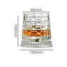 360 Degrees Rotating Crystal Whiskey Glass