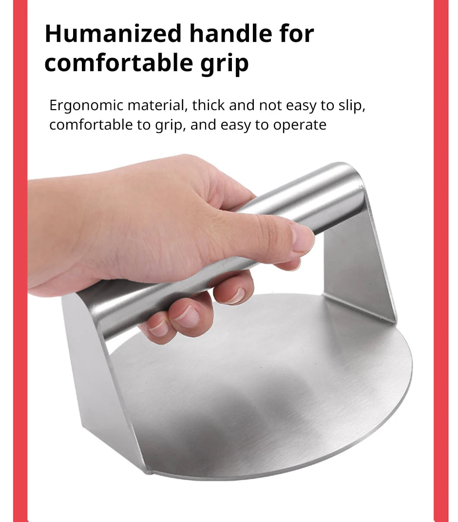 Stainless Steel Non-Stick Hamburger Press