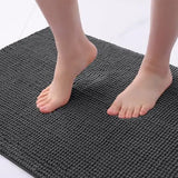 Kitinjoy Chenille Non-slip Washable Quick Drying Bath Mat
