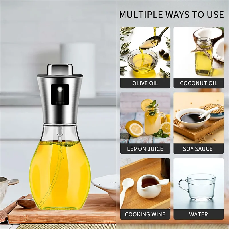 200ml glass Olive Oil Sprayer For Cooking Vegetables