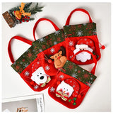 Printed Linen Christmas Candy, Baking Or Gift Bag.