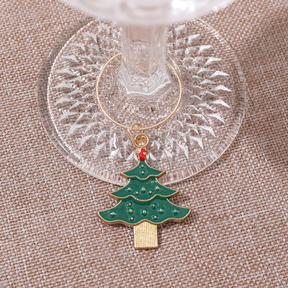 Christmas Wine Glass Charms
