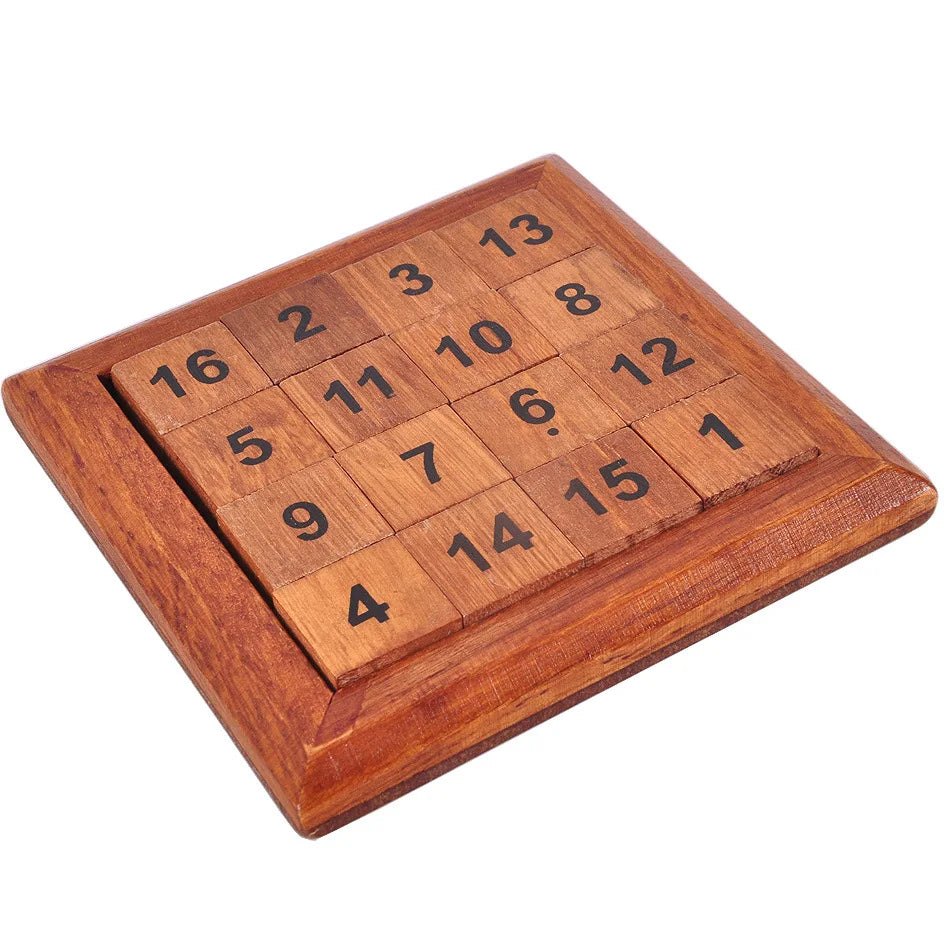 Wooden Brain Teaser Number Puzzle For Adults Or Children
